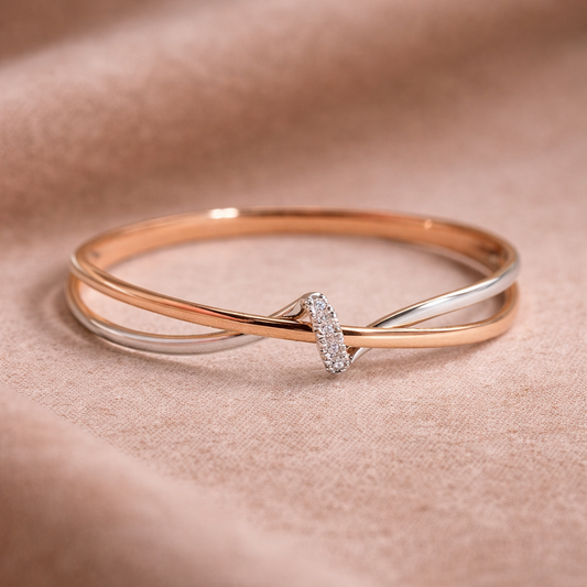 Bague tressée | Or rose