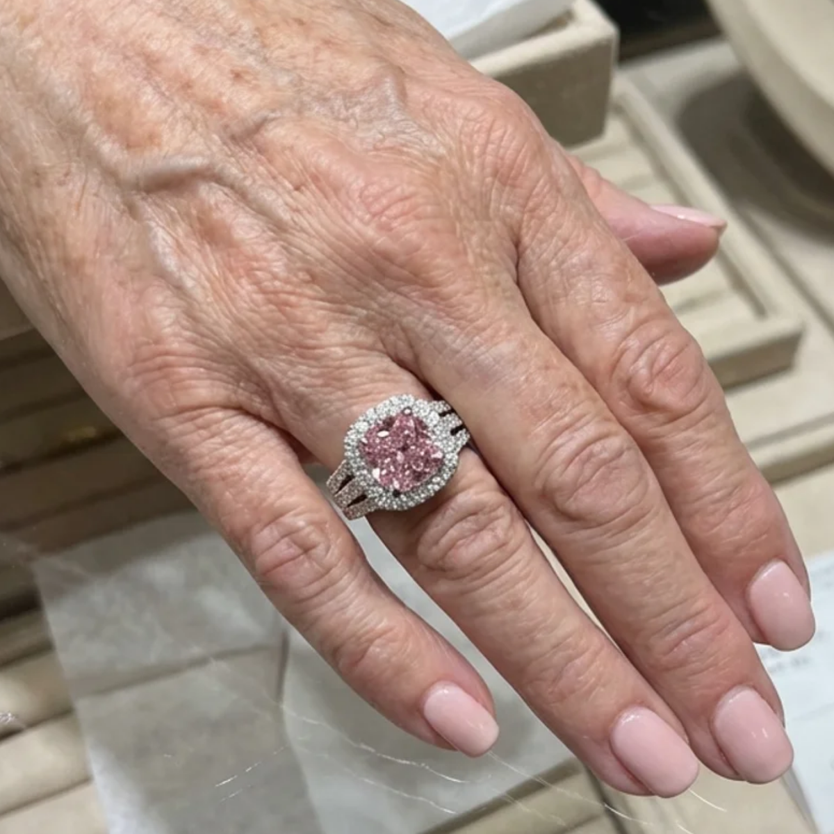 Bague avec couronne et or blanc | Or blanc