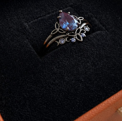Bague en améthyste | Or blanc