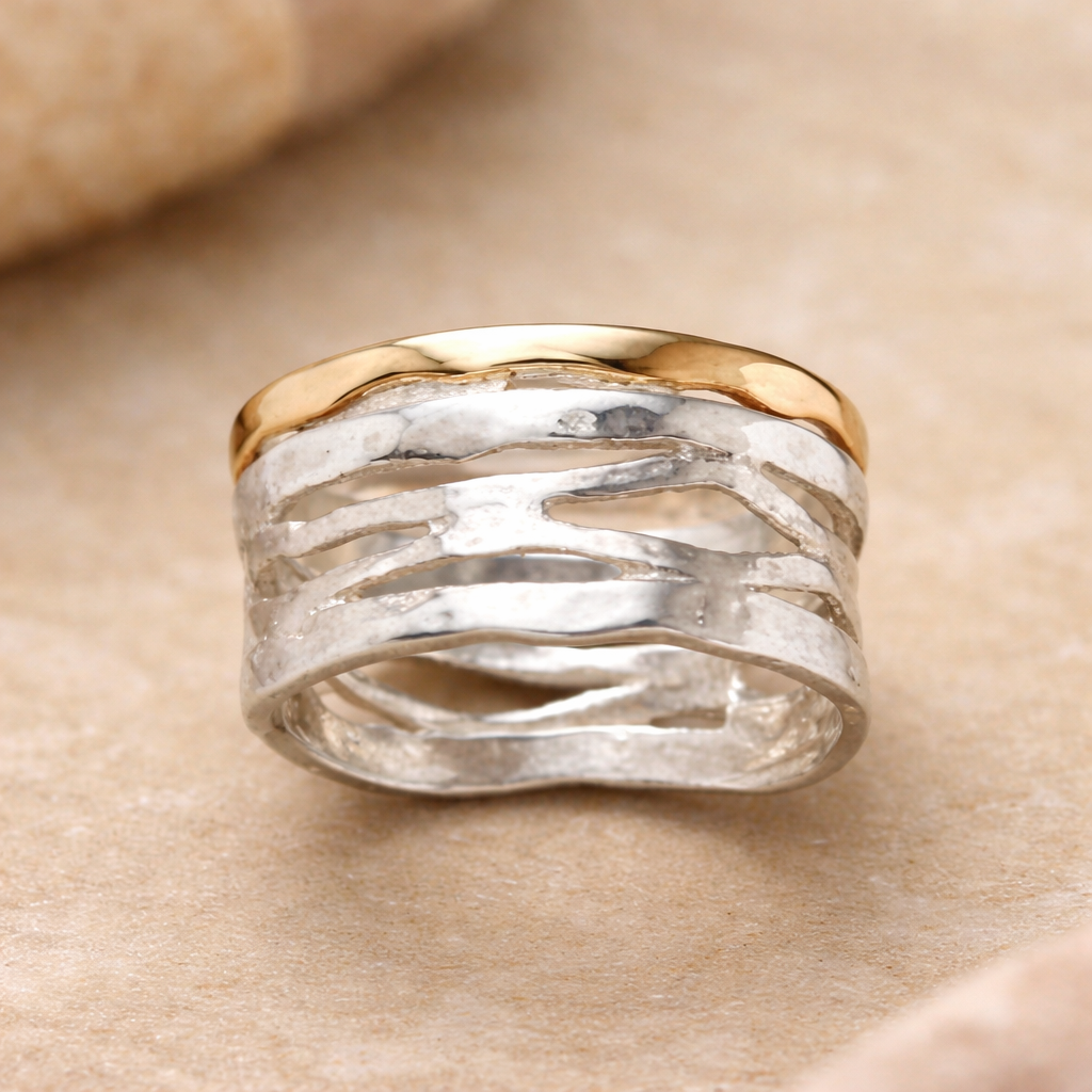 Bague rétro « Oco » | Or