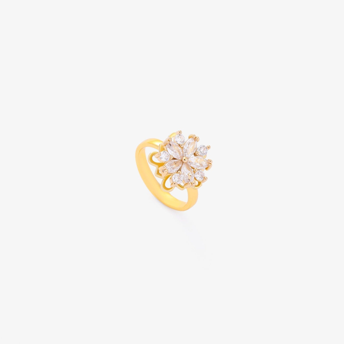 Bague tournante Flora accent | Or