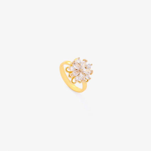 Bague tournante Flora accent | Or
