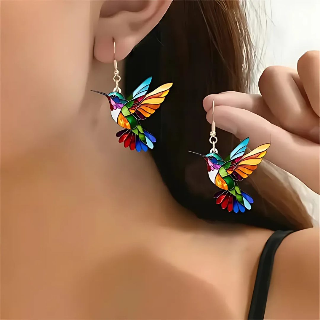 Beau collier avec hirondelle et boucles d'oreilles en cadeau, offre pour une durée limitée | Or