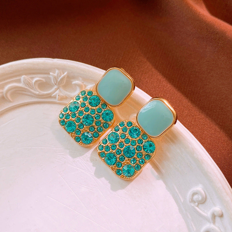 Boucles d'oreilles blanche Selvage | Or
