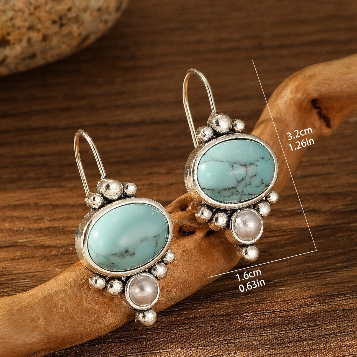 Boucles d'oreilles Briselle rivage | Or blanc
