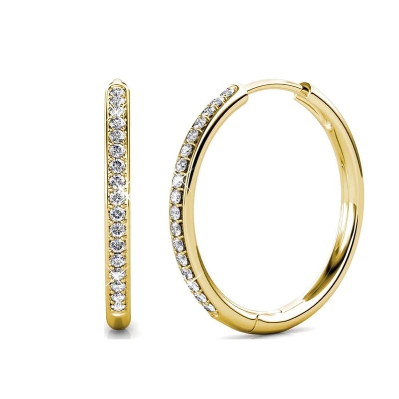 Boucles d'oreilles Sorel pave | Or blanc