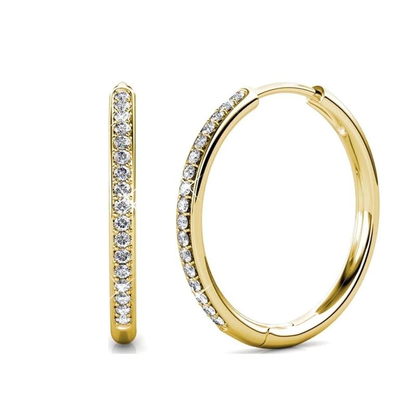 Boucles d'oreilles Sorel pave | Or blanc