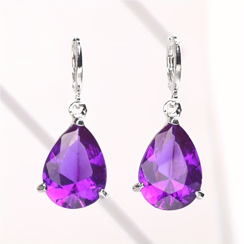 Boucles d'oreilles Tania améthyste | Or