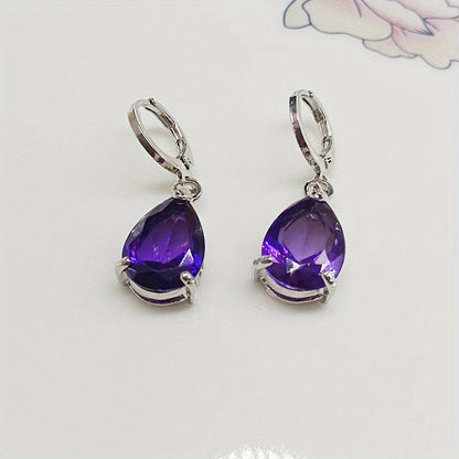 Boucles d'oreilles Tania améthyste | Or