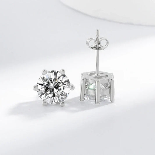 Boucles d'oreilles Téra | Or blanc