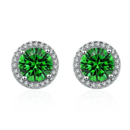 Boucles d'oreilles en émeraudes et diamants | Or