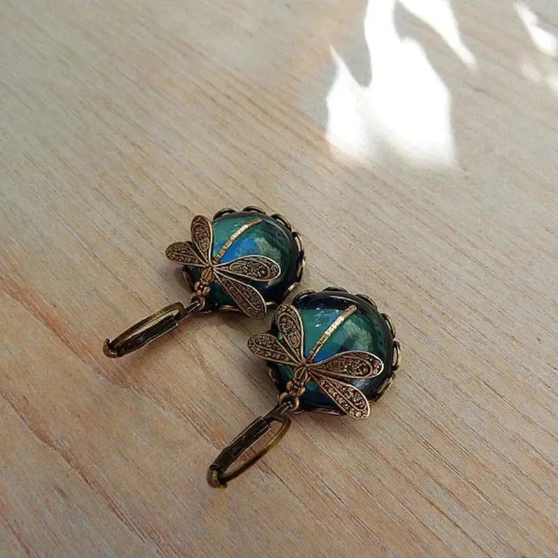 Boucles d'oreilles en forme de sphère vieilli | Or