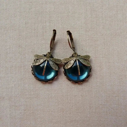 Boucles d'oreilles en forme de sphère vieilli | Or