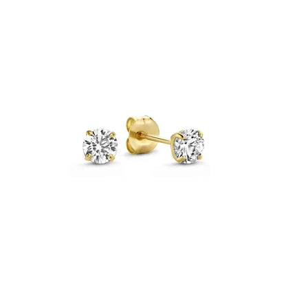 Boucles d'oreilles en pierre Dara brillante | Or