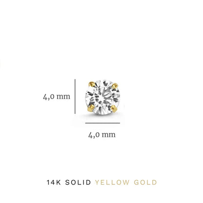 Boucles d'oreilles en pierre Dara brillante | Or