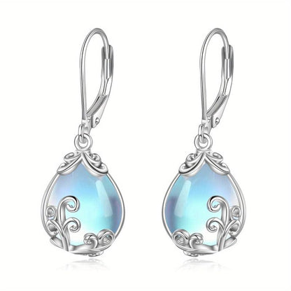 Boucles d'oreilles en pierre de lune Esprit Libre | Or