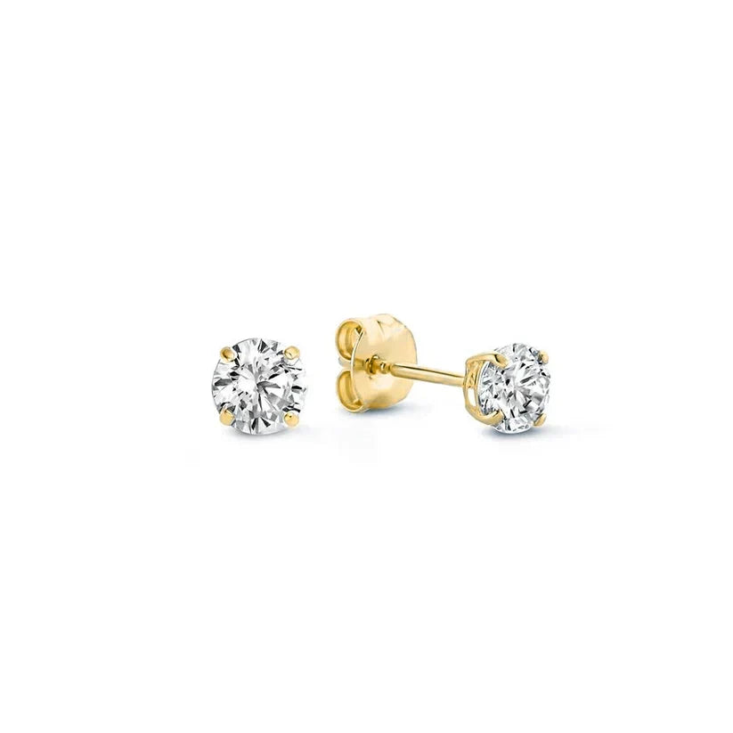 Boucles d'oreilles en pierres larmes de lune | Or