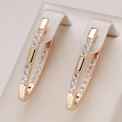 Boucles d'oreilles élégantes à brillants | Or