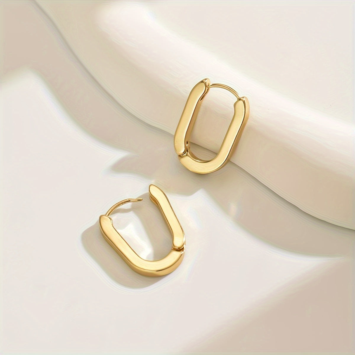 Boucles d'oreilles géométriques élégantes | Or