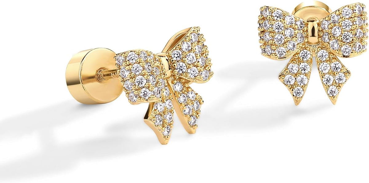 Boucles d'oreilles motif nœud | Or