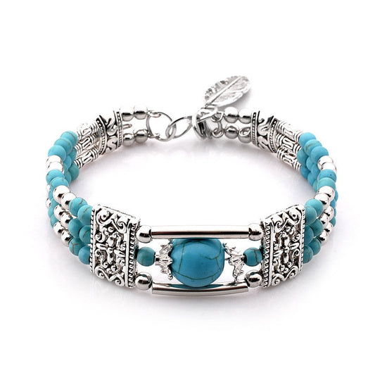Bracelet Azura plateau | Or blanc