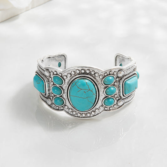 Bracelet cuff céleste Valcourt | Or blanc