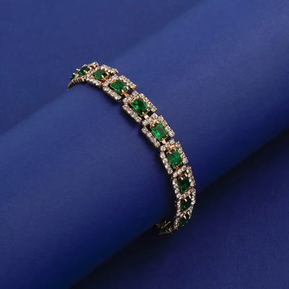 Bracelet Elisa Esmeralda | Or