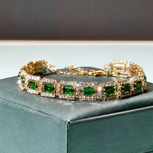 Bracelet Elisa Esmeralda | Or