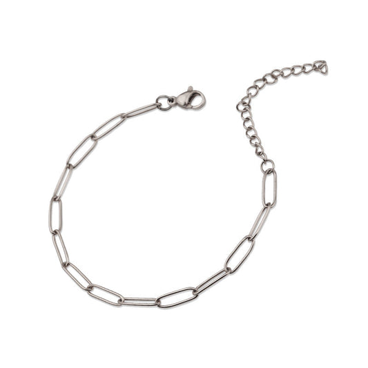 Bracelet maillon de Venise | Or blanc