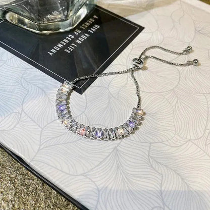Bracelet ajustable à brillants | Or