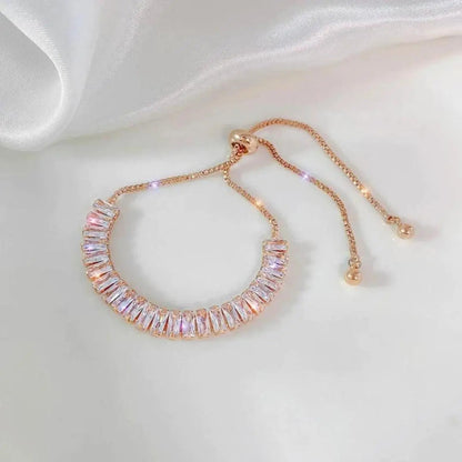 Bracelet ajustable à brillants | Or