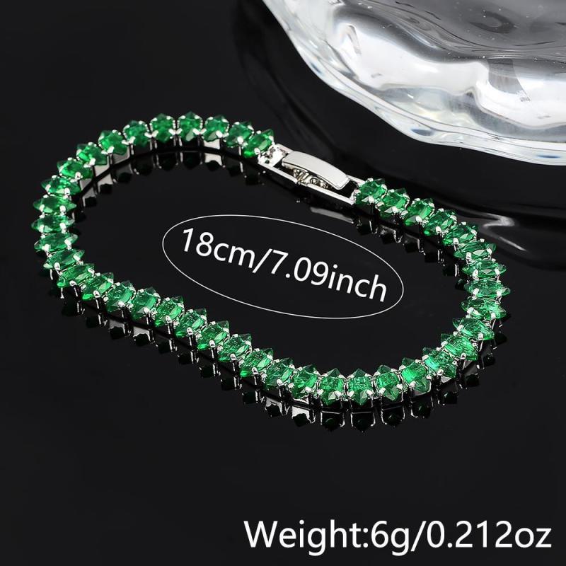 Bracelet avec des pierres d'émeraude | Or