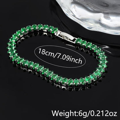 Bracelet avec des pierres d'émeraude | Or