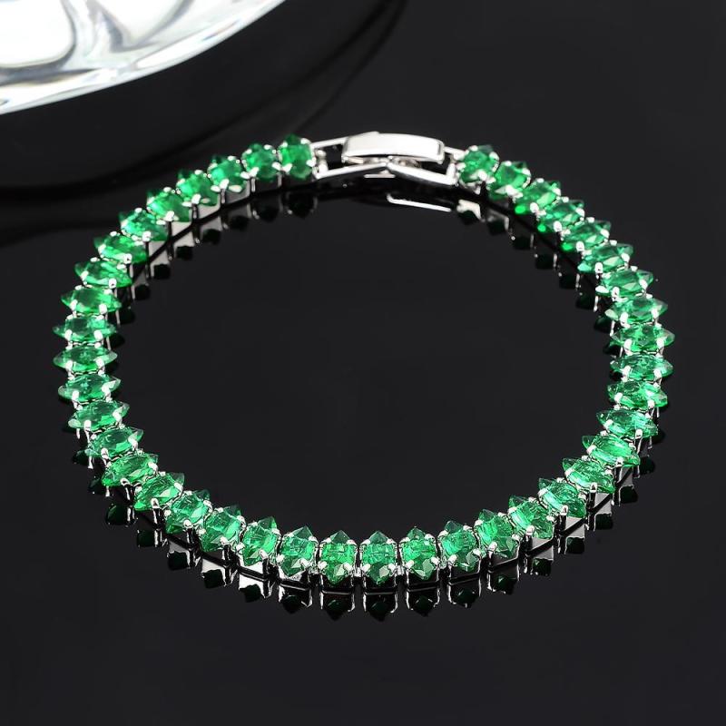 Bracelet avec des pierres d'émeraude | Or