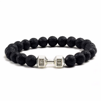 Bracelet d'aromathérapie avec pierres de lave | Or