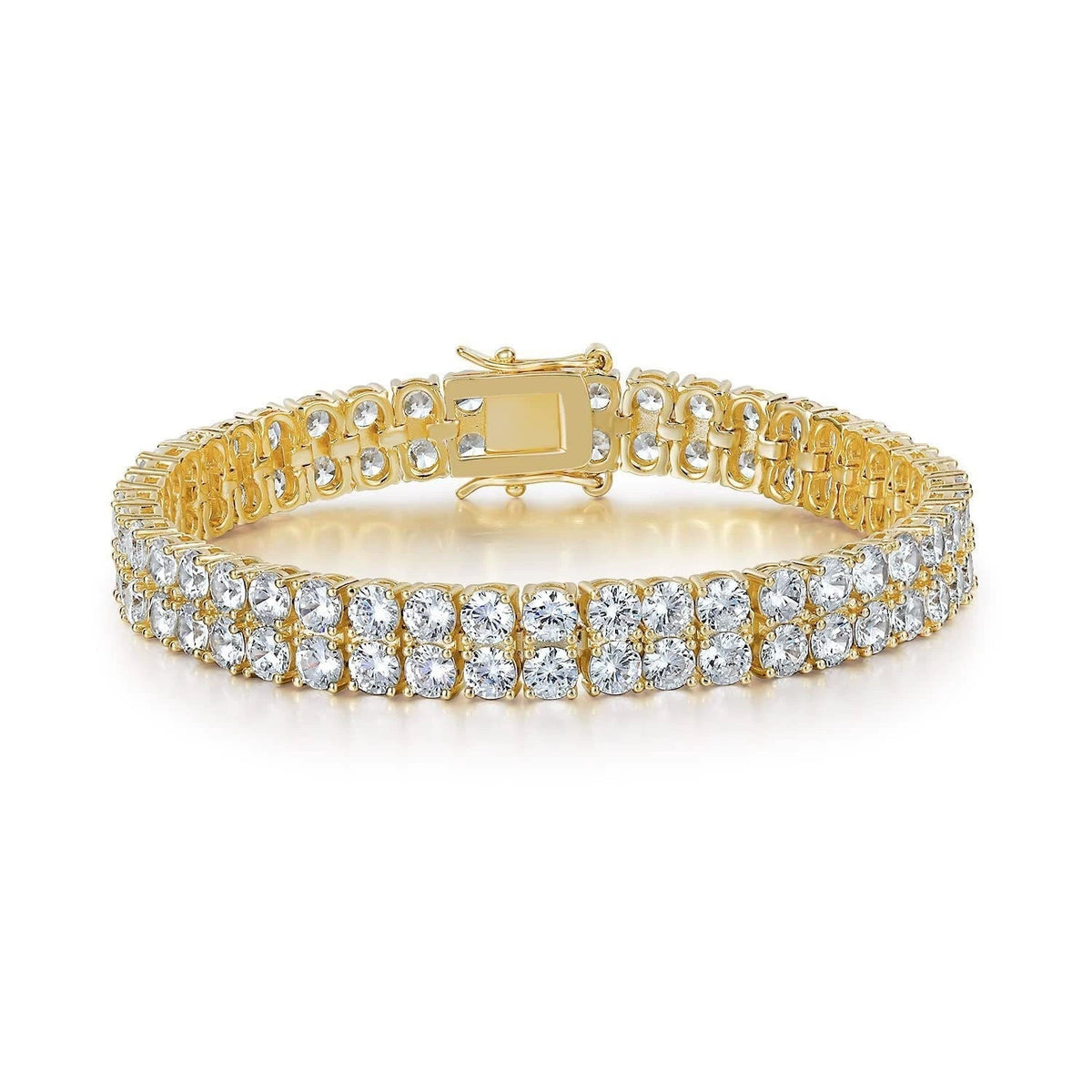 Bracelet de tennis à double rangée | Or