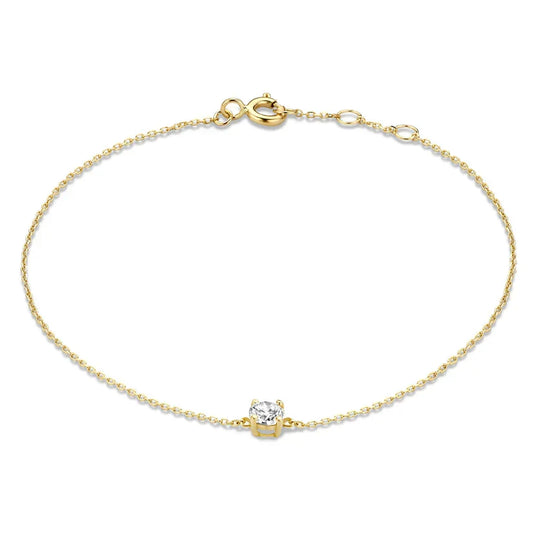 Bracelet en pierre moissanite Cléa | Or