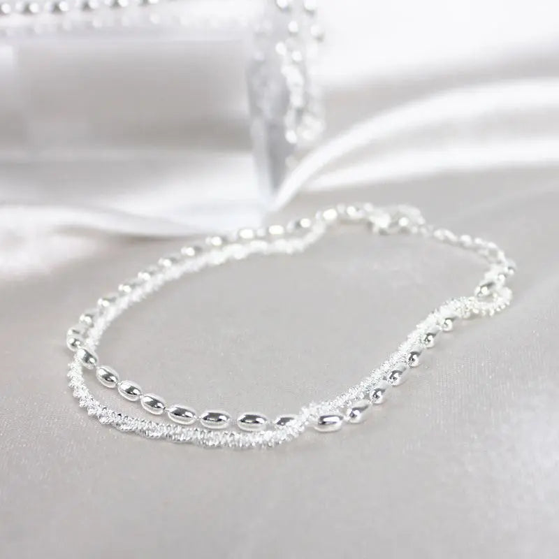 Bracelet à brillants | Or blanc
