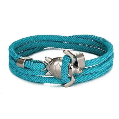 Bracelet fait main avec tortue de mer | Or