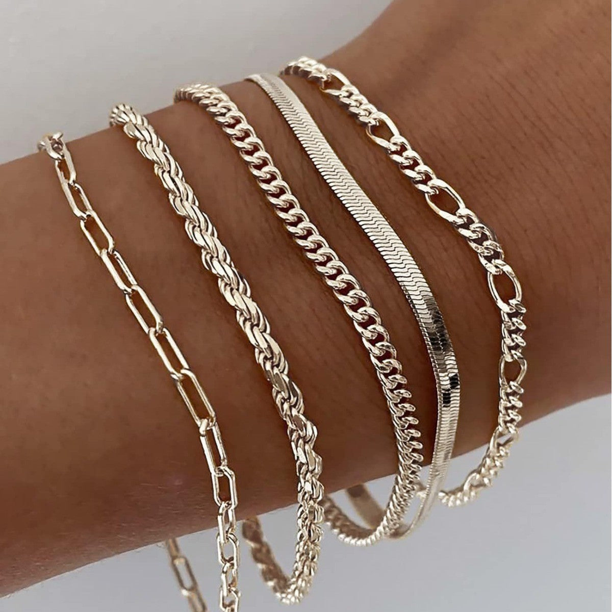 Bracelet set 5 pièces | Or