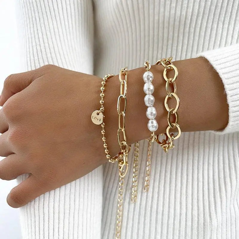 Bracelets avec marguerites | Or