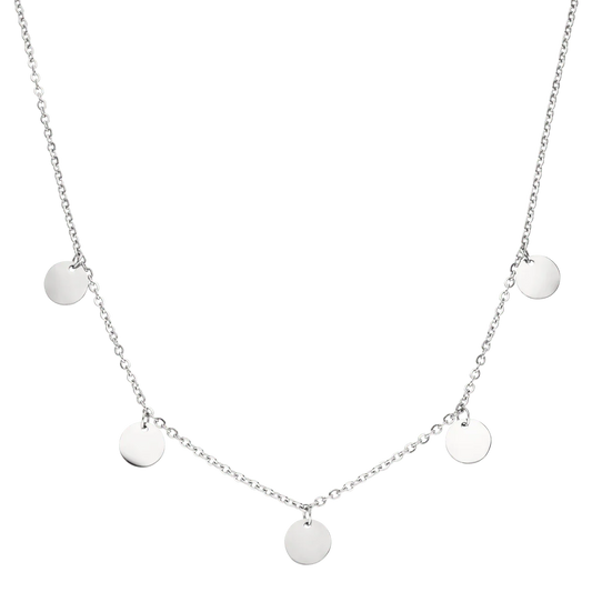 Collier Bouddha coloré | Or blanc