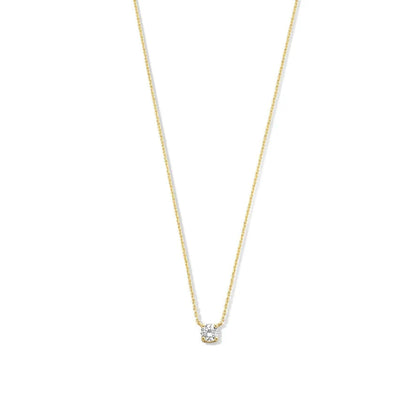 Collier Cléa en pierre | Or blanc