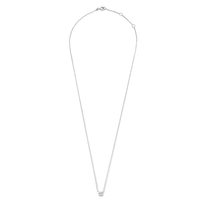 Collier Cléa en pierre | Or blanc