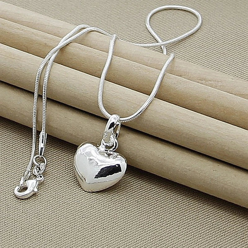 Collier cœur | Or blanc