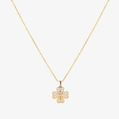 Collier fleur cœur | Or