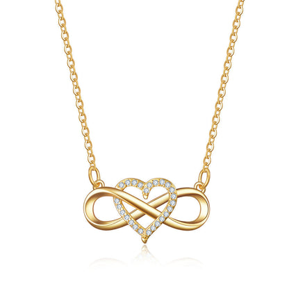 Collier infini nœud d'amour | Or