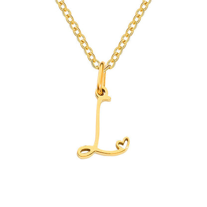 Collier initial coeur | Or