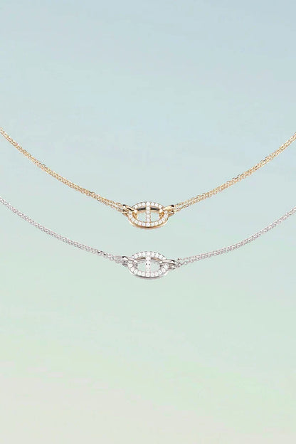 Collier Isaline Marina | Or blanc
