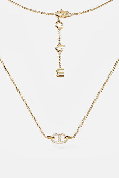 Collier Isaline Marina | Or blanc